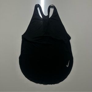 Nike black with silver sheer tank top size S